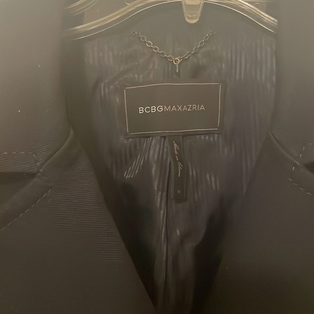 Navy Bcbgmaxazria Double Breasted Jacket - image 3